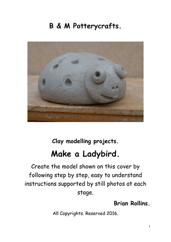 Make a Ladybird. Clay modelling.