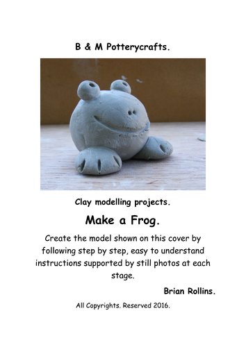 Make a Frog. Clay modelling.