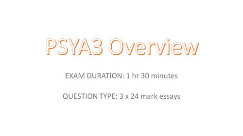 AQA A PSYA3 Relationships Topic - Complete Powerpoint