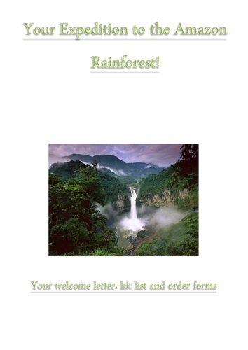 Addition and subtraction within context of a Rainforest Expedition