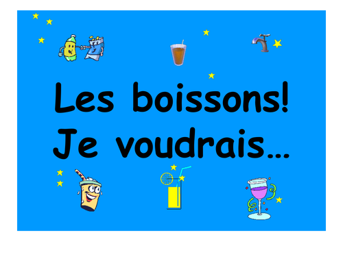 French Teaching Resources. PowerPoint Presentation: Drinks. Les boissons!