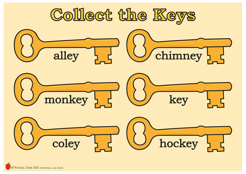 ey Phonics Game 'Collect the Keys'