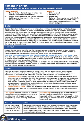 Roman Roads Worksheet | Teaching Resources