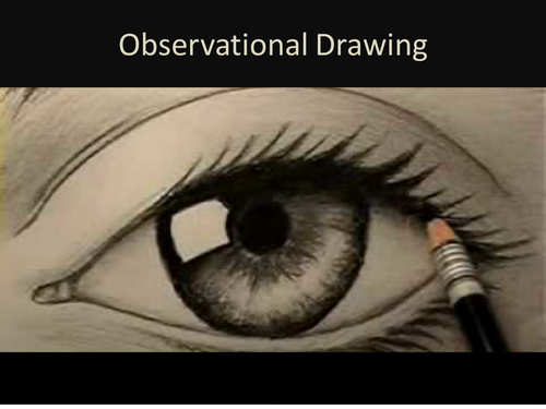 Observational V drawing from memory 