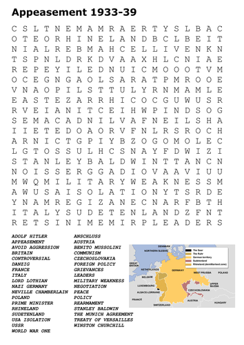 Appeasement Word Search