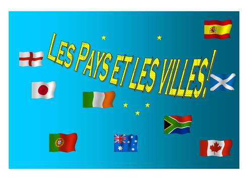 French Teaching Resources: PowerPoint Presentation & Millionaire Game: Cities & Countries.