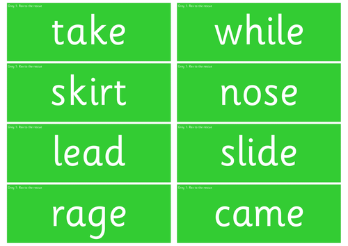 Read Write Inc. Grey Red, Green, Challenge and Power Word Cards