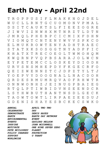 Earth Day Word Search