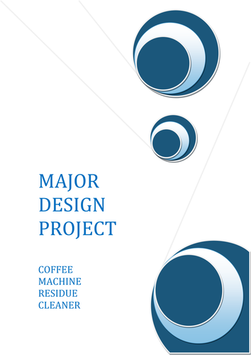 Design a coffee machine cleaner