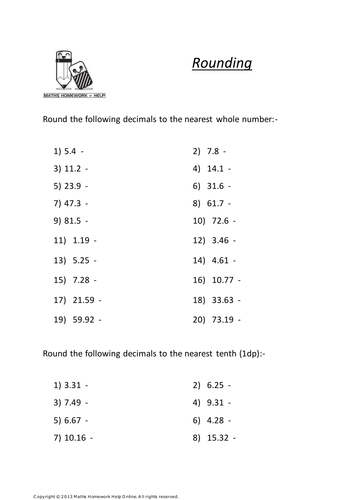 Key Stage 3, Year 7 and 8, maths worksheets | Teaching Resources