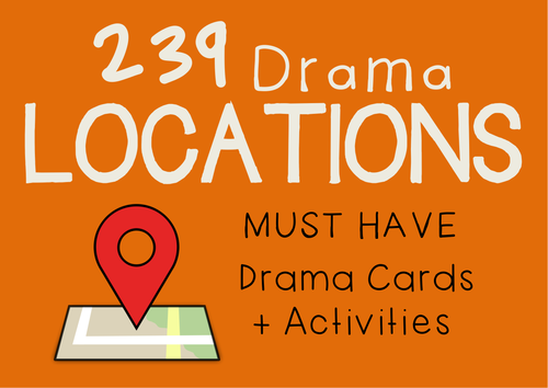 Scene Settings Drama Cards (239 Locations) + Suggested Activities