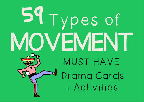 Character Movement Drama Cards + Suggested Activities 