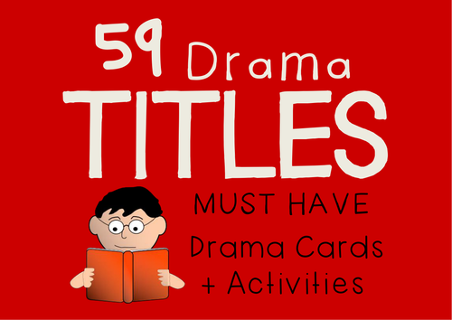 Story Titles Drama Cards + Suggested Drama Activities (59 Titles)