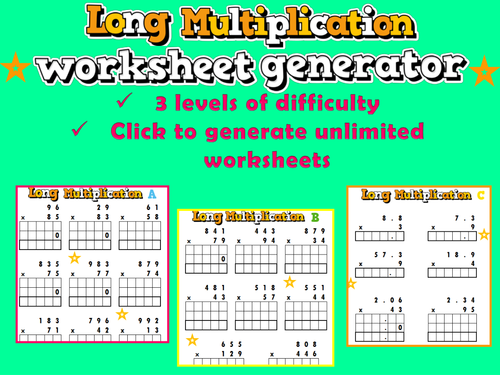 4 Multiplication worksheets For KS2 By Simranvirus123 UK Teaching Resources TES
