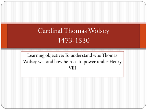 Henry VIII and Wolsey 