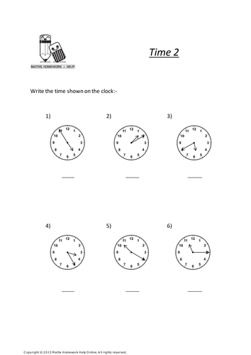 Key Stage 2, Year 3 and 4, maths worksheets