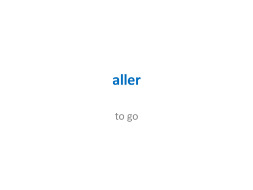 'aller' in French