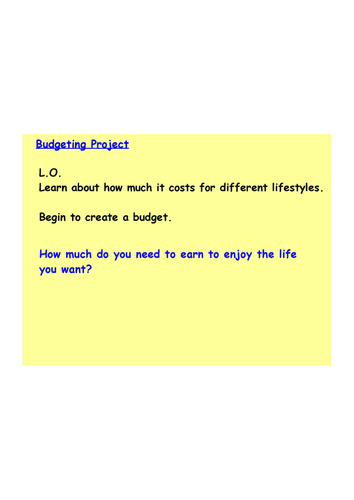 Budgeting Project