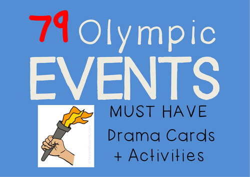 OLYMPICS : Drama Cards + Suggested Olympic Themed Activities