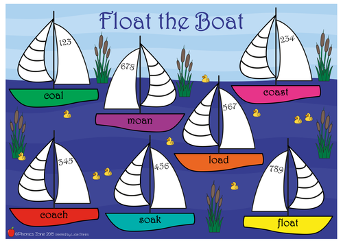 oa Phonics Game 'Float the Boat'