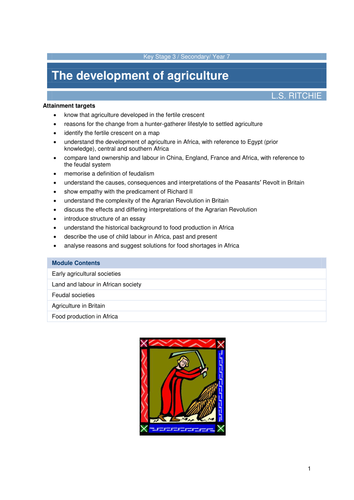 The Development of Agriculture
