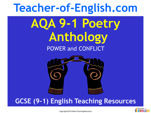 AQA 9-1 Poetry Anthology Power and Conflict Pack