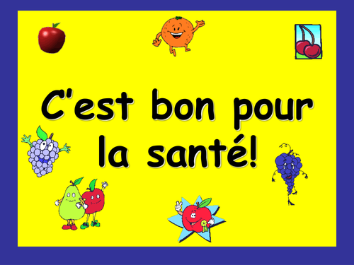 French Teaching Resources. PowerPoint & Battleships La santé! Healthy Living: The Imperative