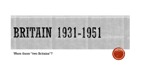 Were there two Britain's in the 1930's? 