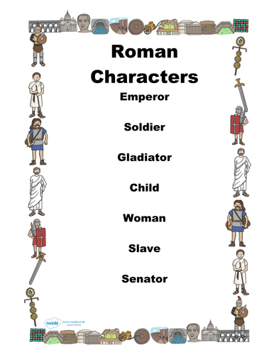 Roman Top Trumps Cards