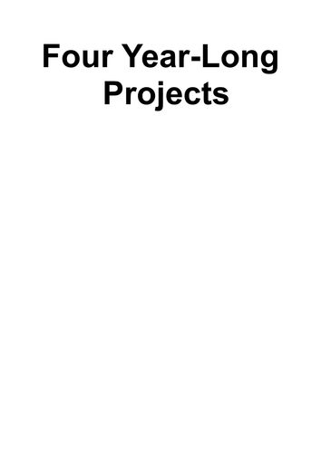 Four year-long project instructions for science students.
