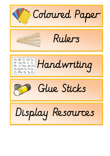 Classroom Labels