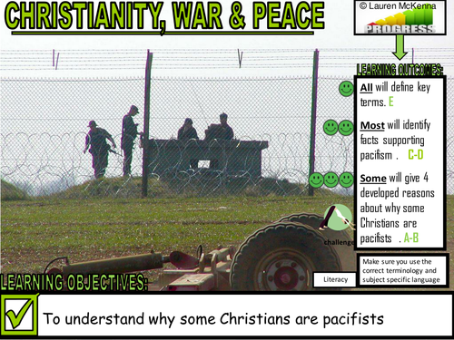 War & Peace -Pacifism Christianity 