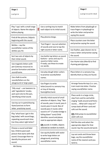 Practical phonics activities