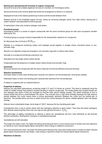 A-level chemistry revision guide