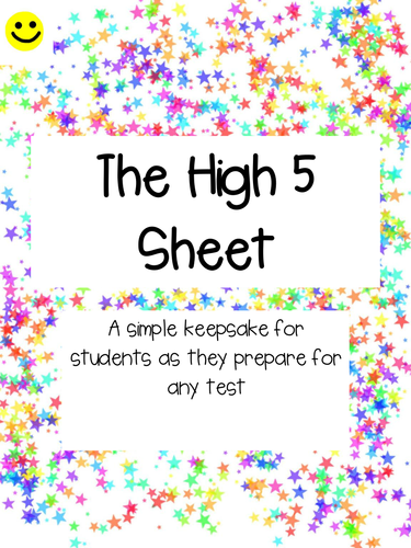 The High 5 Sheet 