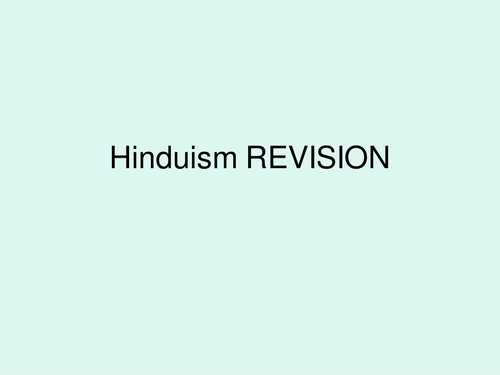 interactive revision:HINDUISM