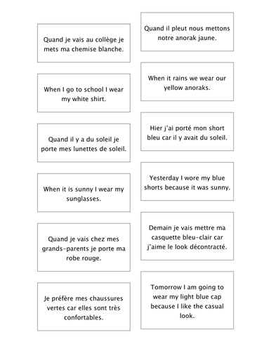 Cognates BINGO 30 Mots English French Jeu Français Anglais Vocabulaire