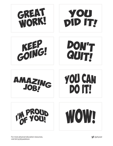 Student Encouragement Cards - Part 3 | PDF Printables ★ | Teaching ...