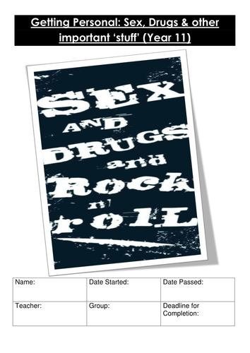 Sex Drugs And Other Important Stuff Ks4 Sexual Health Package Consent 