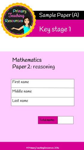 KS1 SATs Maths Reasoning papers (Questions and answers included).