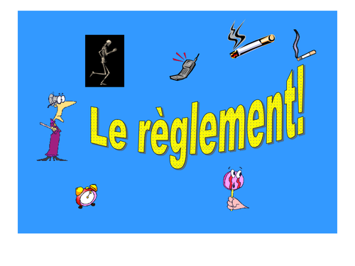 French Teaching Resources. PowerPoint: School Rules