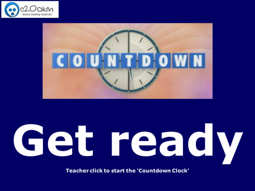 Countdown Timer & Countdown PowerPoint Numeracy and Literacy