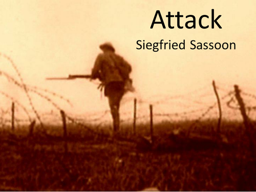 CCEA Literature Poetry- Nature and War - 'Attack', by Siegfried Sassoon.