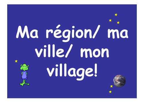 French Teaching Resources. PowerPoint: Types of Towns & Regions.