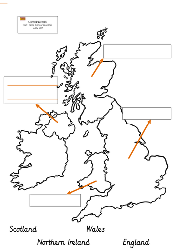Label a UK map | Teaching Resources