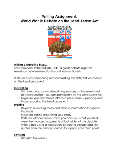 Why was the lend-lease act bad picture