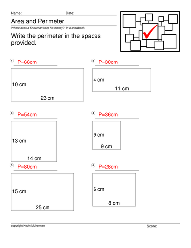 teaching resources worksheets area perimeter mathematics teaching resources