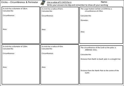 Circumference & Perimeter