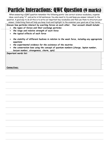 Particle Physics Exam style questions