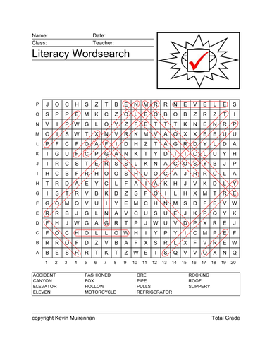 Teaching Resources 100 worksheets Literacy Wordsearch KS2 English Language